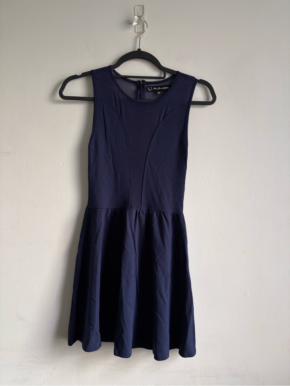For Love & Lemons Navy Sleeveless Mini Dress